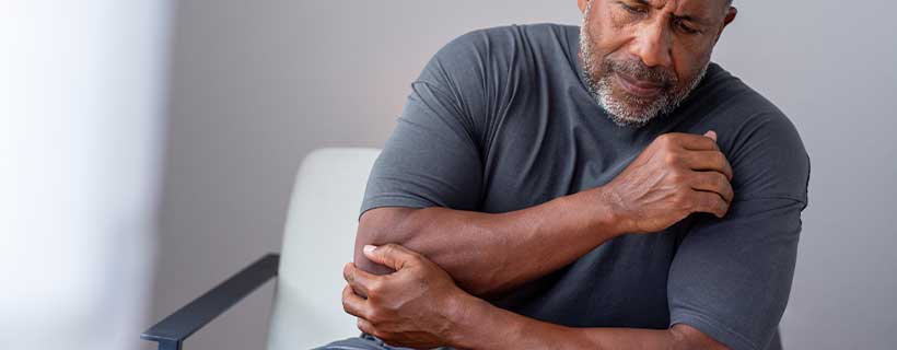 patient needing elbow pain in need of shockwave therapy in San Ramon
